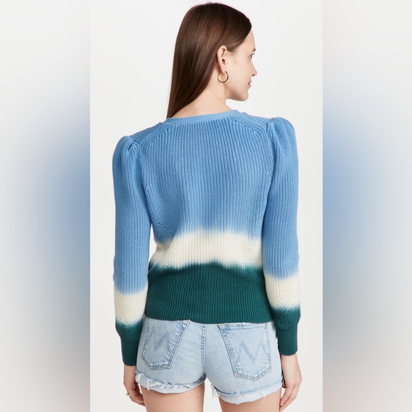 NWT Veronica Beard Parula Ombre Tie-Dye Cardigan Sweater - Picture 4 of 5